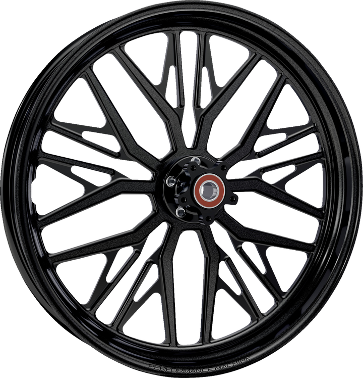 Performance Machine (Pm) Wheel - Nivis - Front - Dual Disc/Without Abs - Black Ops - 21X3.5 1202-7106R-NVSAJAP-S