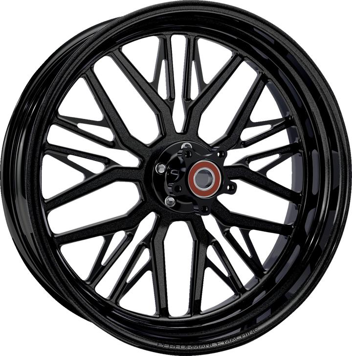 Performance Machine (Pm) Wheel - Phatour - Front - Dual Disc/Without Abs - Black Ops - 18X5.5 1202-7814R-NVSAP-SMB
