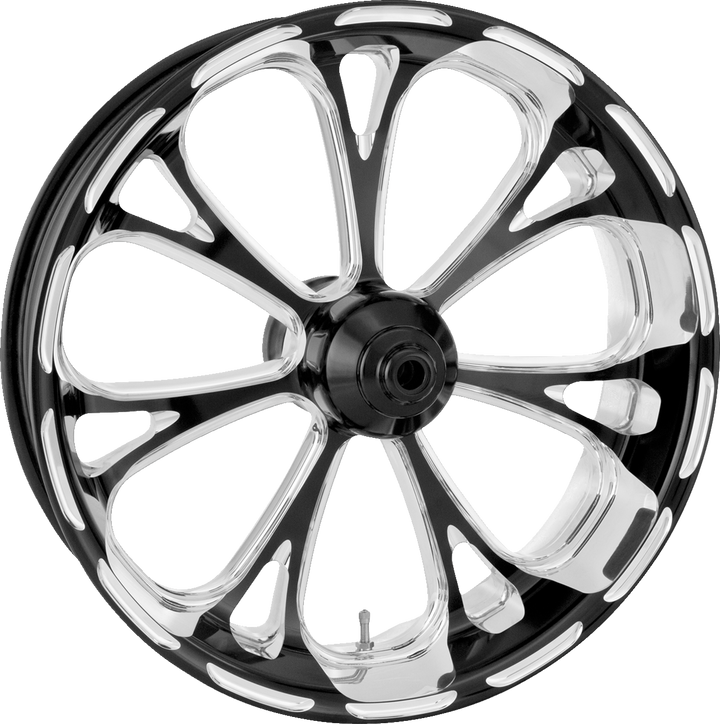 Performance Machine (Pm) Wheel - Virtue - Rear - Single Disc/With Abs - Platinum Cut - 18X 5.5 - '09+ Flt 1269-7814P-VIR-BMP