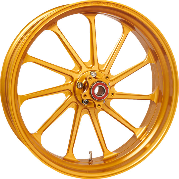Performance Machine (Pm) Wheel - Assault - Rear - Single Disc/With Abs - Gold Ops - 18X5.5 1269-7814R-ASLAP-G