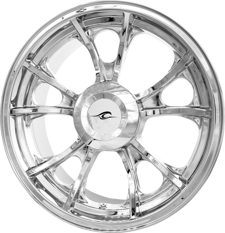 Coastal Moto Wheel - Largo 3D - Rear - Single Disc/With Or Without Abs - Chrome - 18X7 3D-LAR187CH-TRK