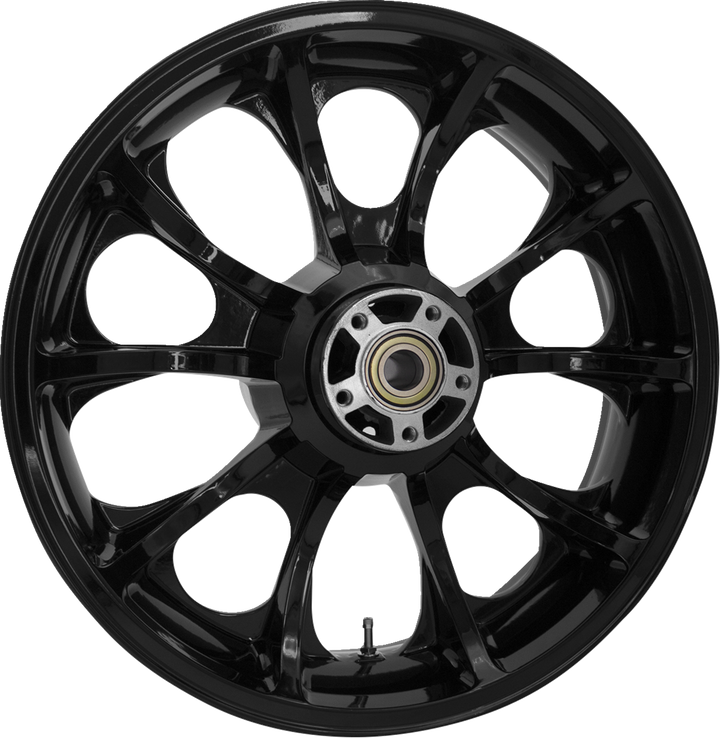 Coastal Moto Wheel - Largo 3D - Rear - Single Disc/With Abs - Black - 18X7 3D-LGO185SB-ABST