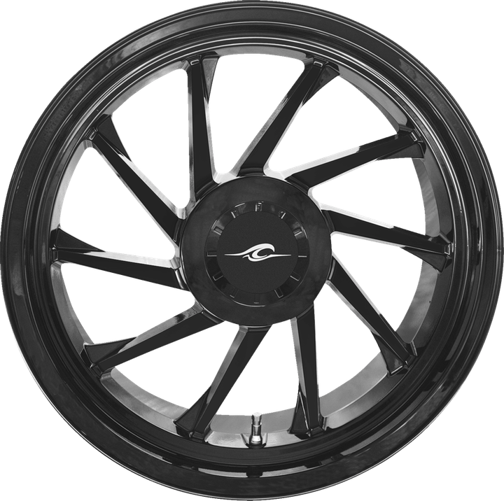 Coastal Moto Wheel - Hurricane 3D - Rear Left - Black - 18" - Trike 3D-HURL-187T-SB