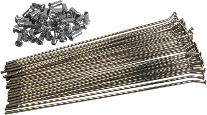 Moose Offroad Spoke Set With Nipples - Coated Steel - Rear - 19" - Kawasaki Kx/Suzuki Rm-Z250 1-20-209-S