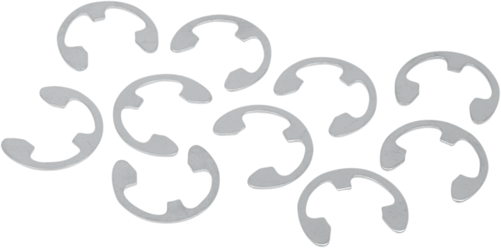 Drag Specialties Axle Nut Retainers - Rear - Chrome - 10 Pack - '08-'25 Harley-Davidson 0214-0621