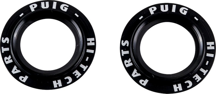 Puig Hi-Tech Parts Axle Slider Rings - Black - Set 20271N