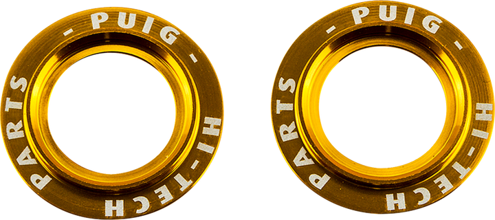 Puig Hi-Tech Parts Axle Slider Rings - Gold - Set 20271O