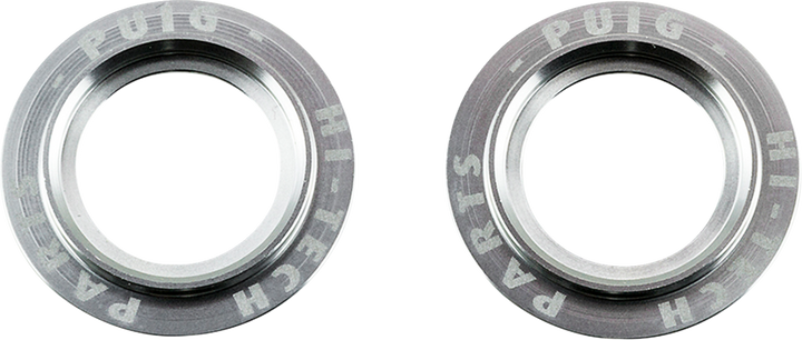 Puig Hi-Tech Parts Axle Slider Rings - Silver - Set 20271P