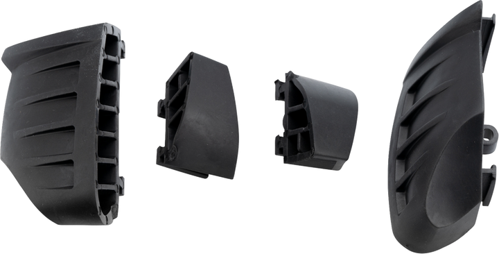 Puig Hi-Tech Parts Replacement Bumpers - Pro 2.0 - Black - Set 20872N