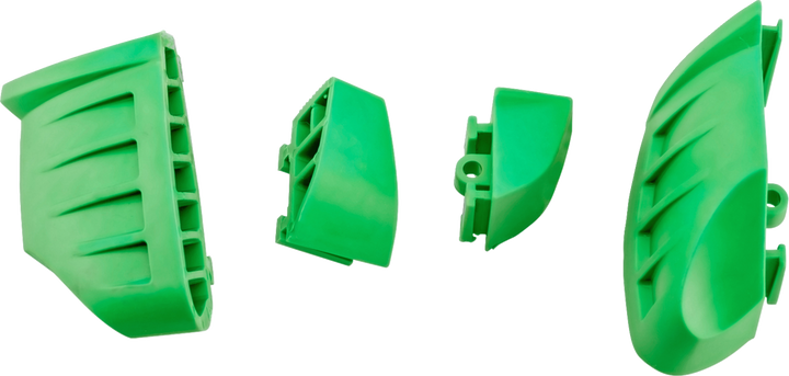 Puig Hi-Tech Parts Replacement Bumpers - Pro 2.0 - Green - Set 20872V