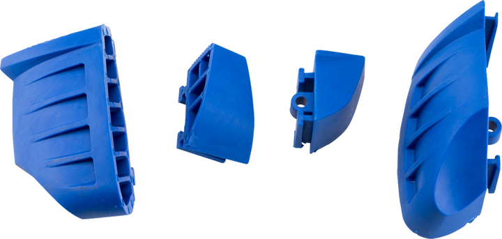 Puig Hi-Tech Parts Replacement Bumpers - Pro 2.0 - Blue - Set 20872A