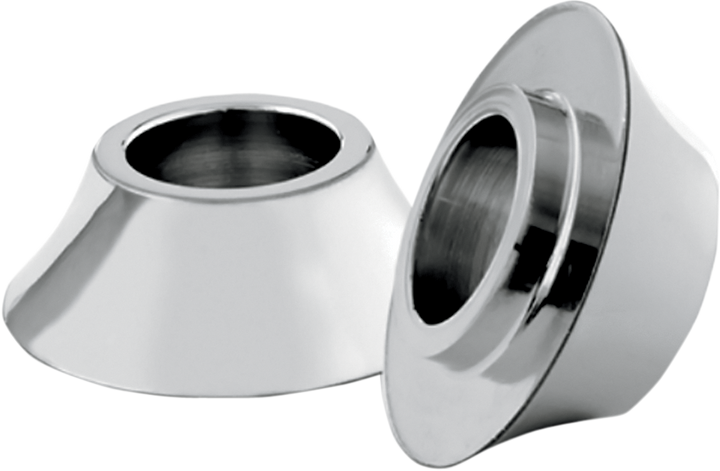 Rc Components Spacers - Front/Axle - Tapered - Chrome - Pair - '00-'07 Touring HD-SPCR-1C