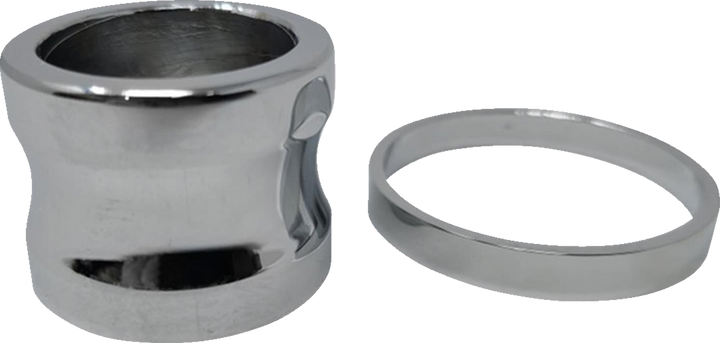 Covingtons Axle Spacers - Smooth - Chrome - With Abs - Pair C0008-C