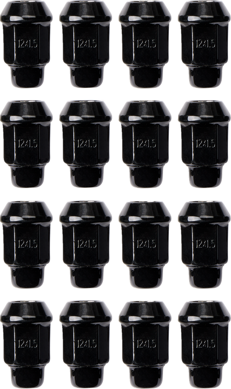 Itp Lug Nuts - 60° Tapered - Black - M12 X 1.50 - 16 Pack BLUG18BX
