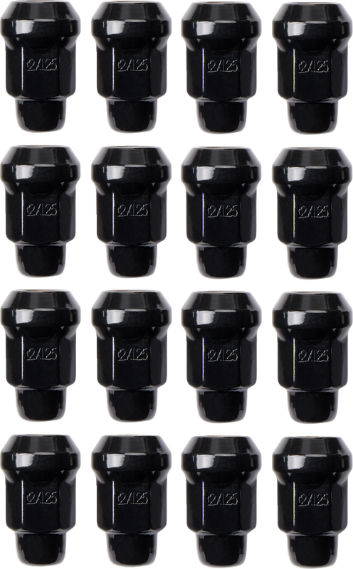 Itp Lug Nuts - 60° Tapered - Black - M12 X 1.25 - 16 Pack BLUG19BX