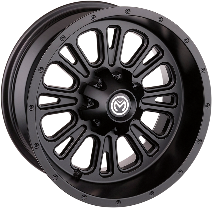 Moose Offroad Wheel - 399X - Rear - Black - 14X8 - 4/156 - 4+4 399MO148156MB4