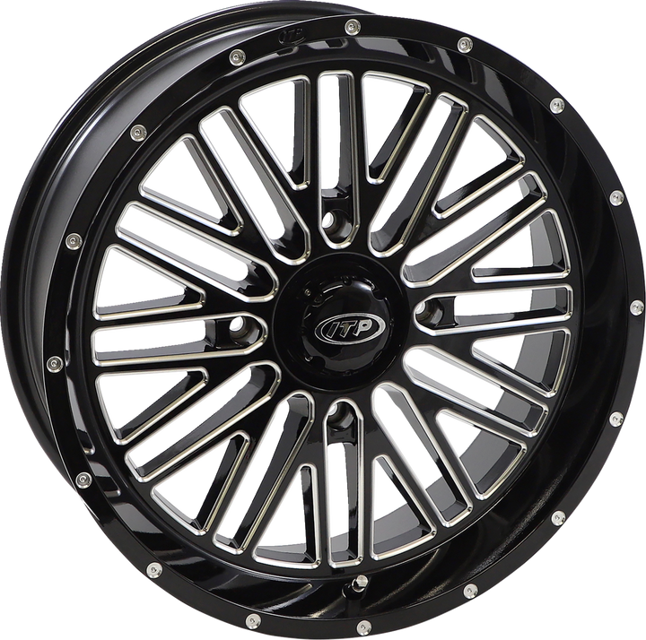 Itp Wheel - Momentum - Front/Rear - Black/Milled - 18X6.5 - 4/156 - 4+2.5 (+10 Mm) 1822743731B