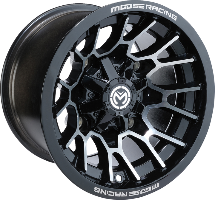 Moose Offroad Wheel - 24X - Rear - Black - 12X8 - 4/136 - 4+4 24128136GBMF4