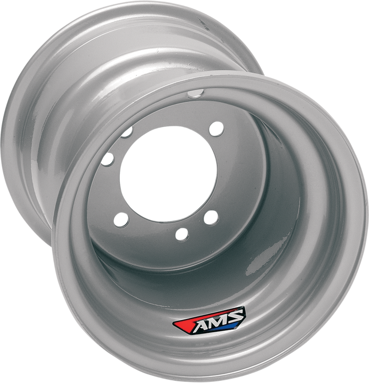 Ams Steel Wheel - Rear - Chrome - 8X8.5 - 3/100 - 4/100 - 3.5+5 8513-697