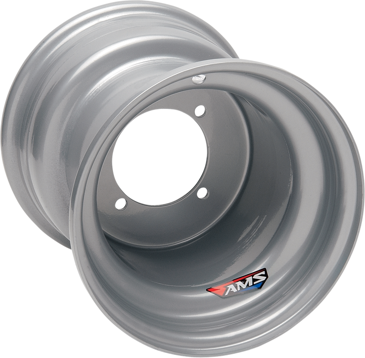 Ams Steel Wheel - Rear - Chrome - 9X9 - 4/115 - 3+6 9923-697