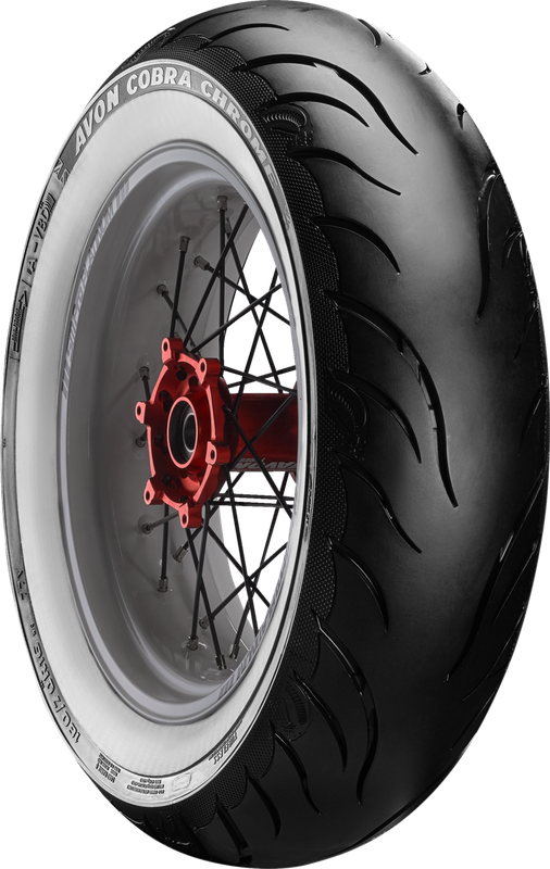 Avon Tire - Cobra Chrome Av92 - Rear - Mt90B16 - Wide Whitewall - 74H 640577