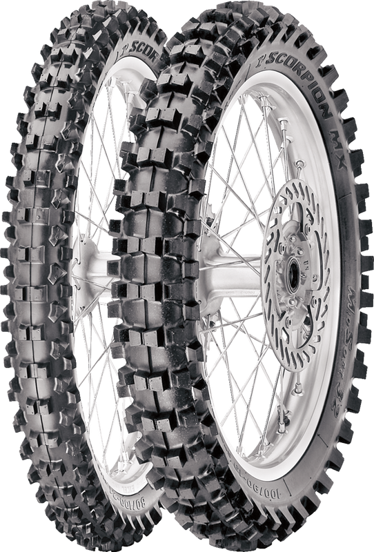 Pirelli Tire - Scorpion Mx32 Mid Soft - Rear - 90/100-14 - 49M 3842400