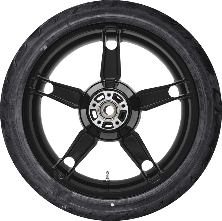 Coastal Moto Daytona Rear Wheel - Black (18") | Dunlop Ae Tire (180/55B18) PKG2-DAY185SB-ABST
