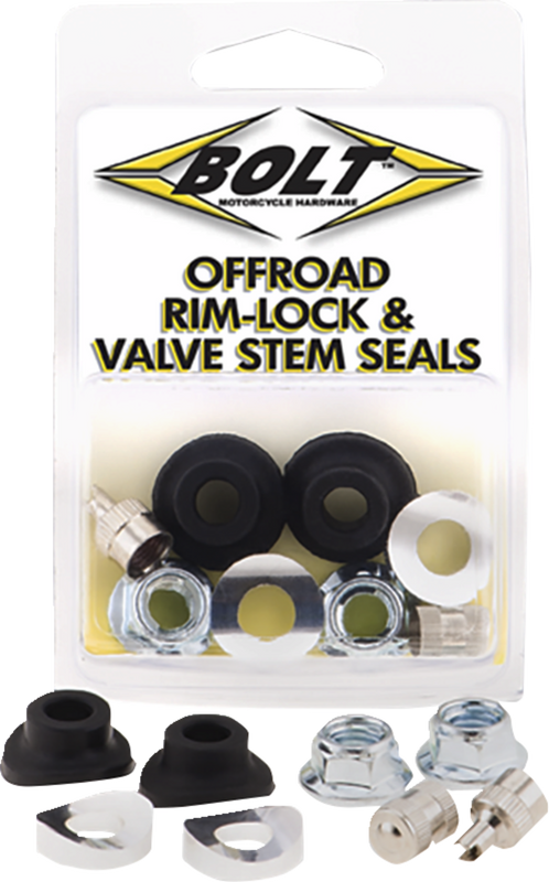 Bolt Rim Lock/Valve Stem/Seal Kit - Black/Silver 2007-RVS