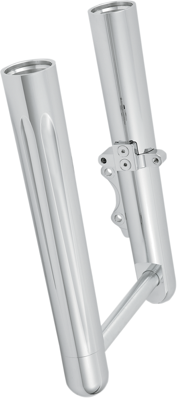 Arlen Ness Fork Legs - Chrome - Deep Cut - Dual Disc - Deep Cut - '00-'07 Flt 06-512