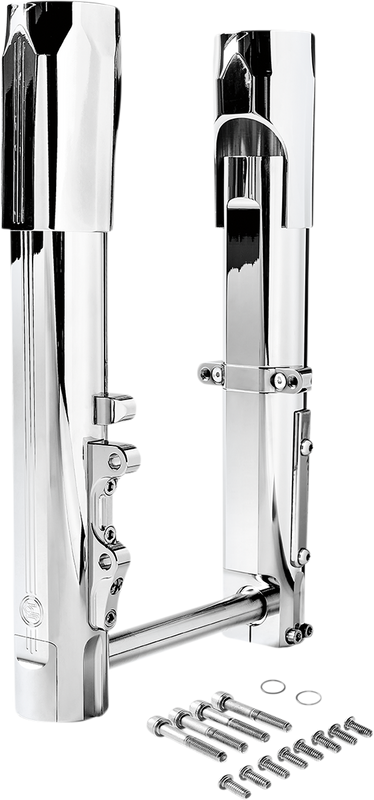 Performance Machine (Pm) Fork Legs - Chrome - Lower - Single Disc 0208-2174-CH