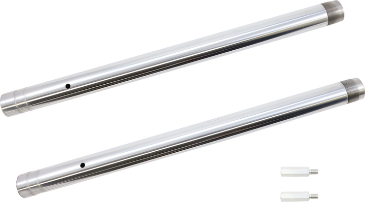 Custom Cycle Engineering Fork Tubes - 43 Mm - +2" Length - Ultra Chrome - Inverted 710110