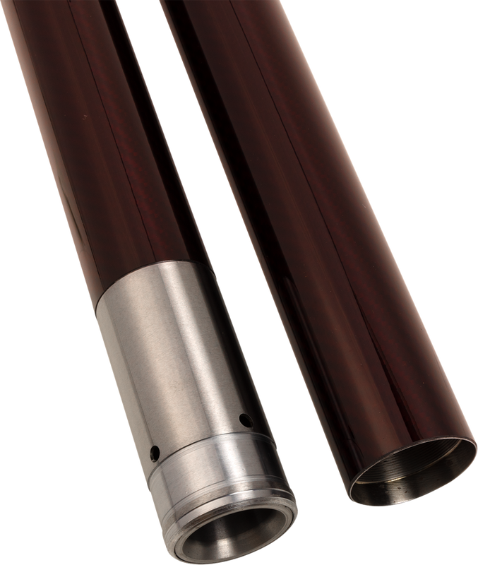 Custom Cycle Engineering Fork Tubes - 49 Mm - 23.875" - Deep Red 716103