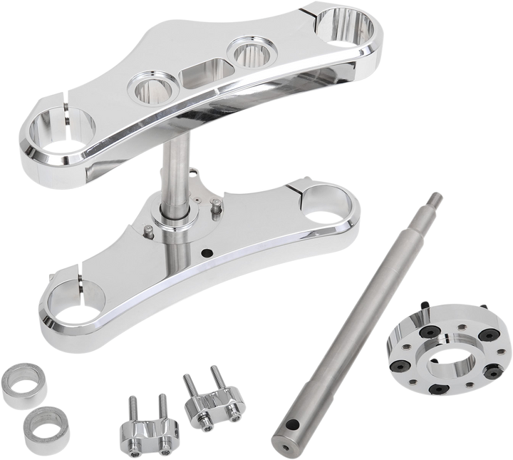 Accutronix Triple Tree - 49 Mm - Chrome - 3° Rake TWD349-ESCK8