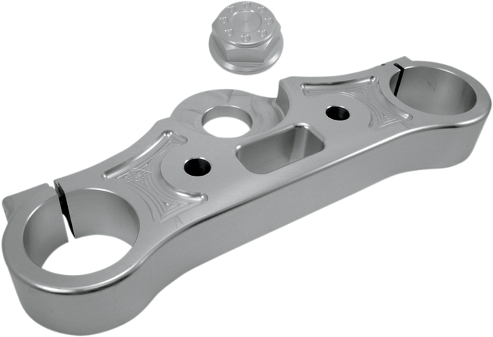 Joker Machine Upper Triple Tree - Clear Anodized - '08-'16 Fxd 10-330S