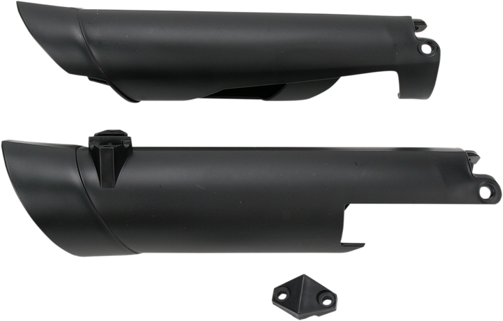 Acerbis Lower Fork Covers For Inverted Forks - Black 2113750001