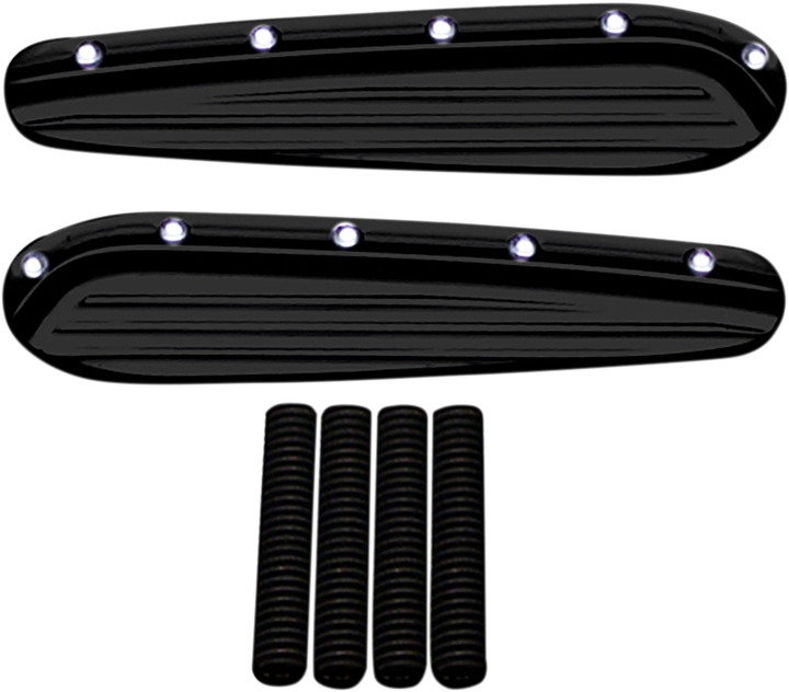 Covingtons Turn Signal Eliminators - Dimpled - Black C1307-B