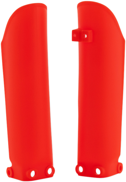 Acerbis Lower Fork Covers For Inverted Forks - Fluorescent Orange 2253024617