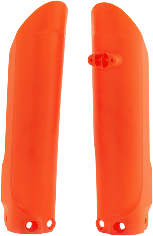 Acerbis Lower Fork Covers For Inverted Forks - Orange 2686005226