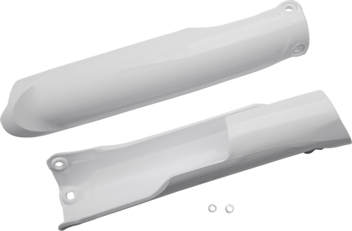 Ufo Fork Slider Protectors - White YA04895#046
