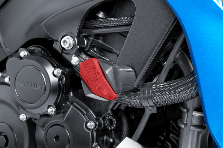 Puig Hi-Tech Parts R12 Slider Caps - Red 6378R