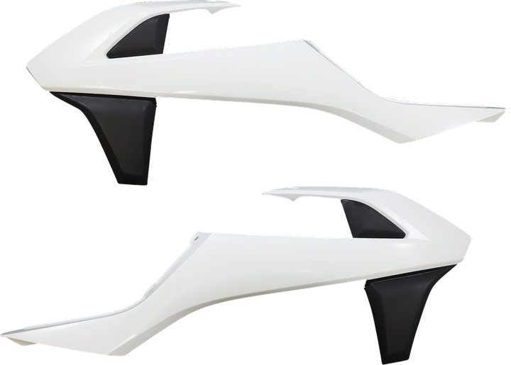 Acerbis Radiator Shrouds - White/Black 2421081035