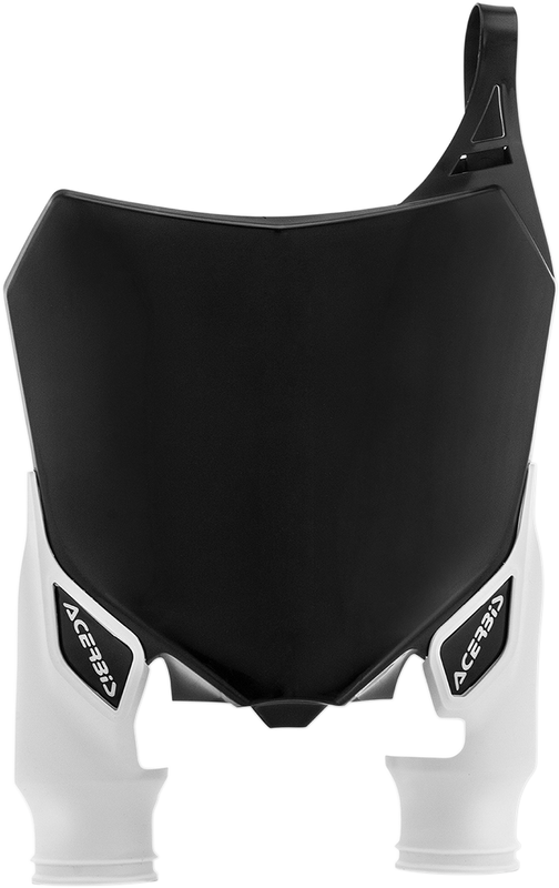 Acerbis Raptor Number Plate - Black/White 2527411007