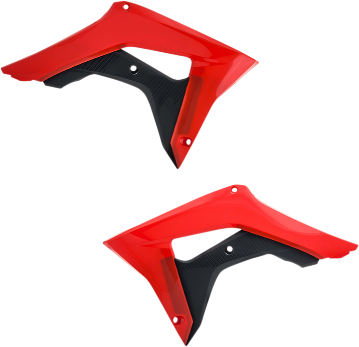 Acerbis Radiator Shrouds - Red/Black 2630661018