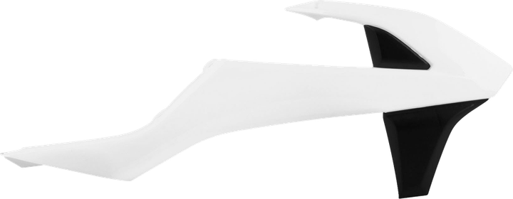 Polisport Radiator Cover - White/Black - Ktm 8417800004