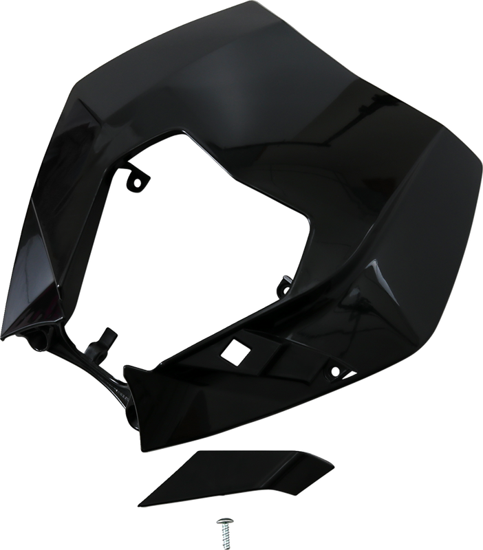 Ufo Replacement Plastic For Oem Headlight - Black KT04090001