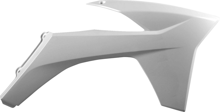 Polisport Radiator Cover - White - Ktm 8428600001