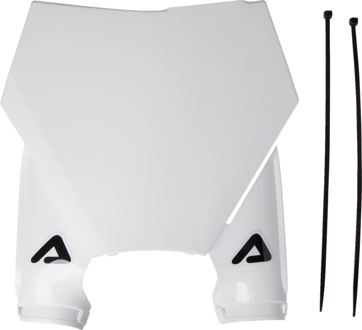Acerbis Raptor Number Plate - White 2983160002