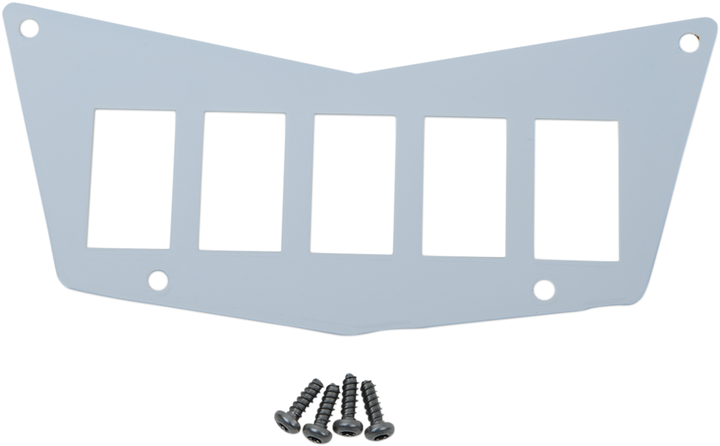 Moose Offroad Dash Plate - 5 Switch - White 100-4381-PU