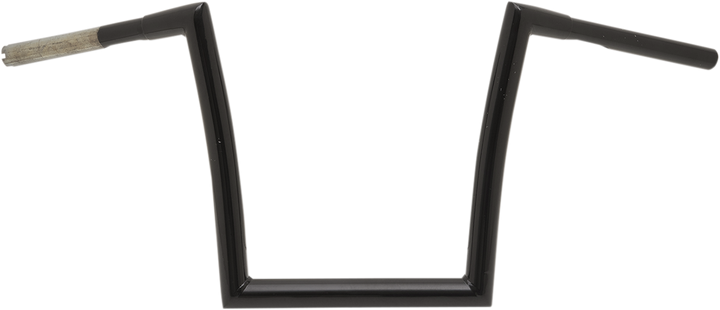 Todd'S Cycle 1-1/4" Strip Handlebar - Strip - Fat Bobber - 12" Rise - Black 0601-2726