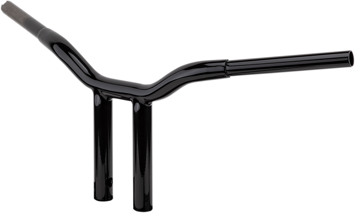 La Choppers Kage Fighter Welded Straight-Riser Handlebar - One Piece - 8" - Black LA-7337-08B